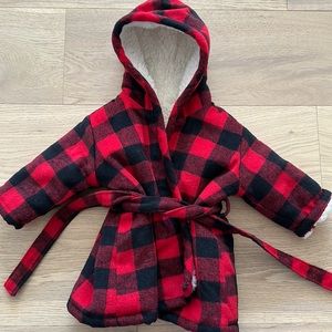 Indigo, baby, unisex, fluffy robe